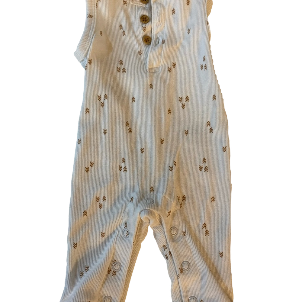 H&M White Sleeveless Baby Romper
